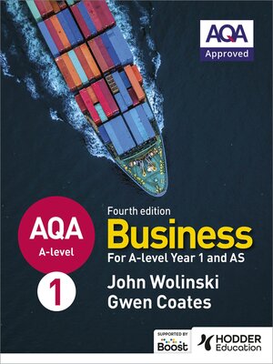 cover image of AQA A-level Business Year 1 and AS (Wolinski and Coates)